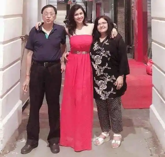 Mannara Chopra Father and Mother 